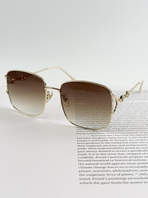 QT68-古驰 马衔扣时尚太阳镜 金属 方形 太阳眼镜 男女同款情侣款（QT*JH）夏季专享 商品图8