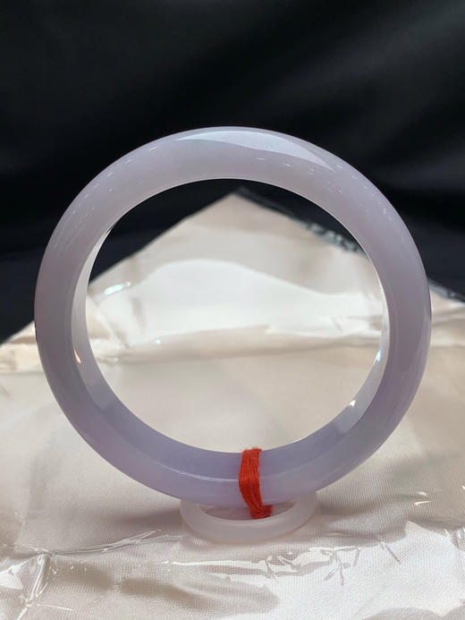 620638，56圈口，细糯化满紫正圈平安镯，粉紫色，底子细腻，色泽均匀 商品图3