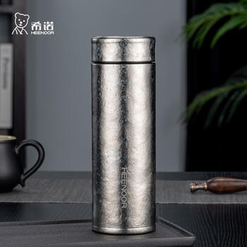 希诺（HEENOOR）保温杯钛杯高档商务车载水杯男过滤泡茶杯子XN-T311沁雪银 340mL /厨具 /水具 /钛杯 商品图3