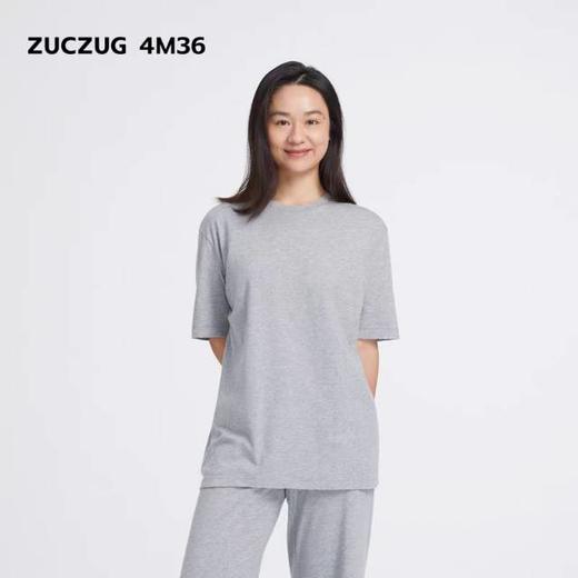 2楼素然灵地丝羊毛棉针织布宽松T恤吊牌价695 商品图4