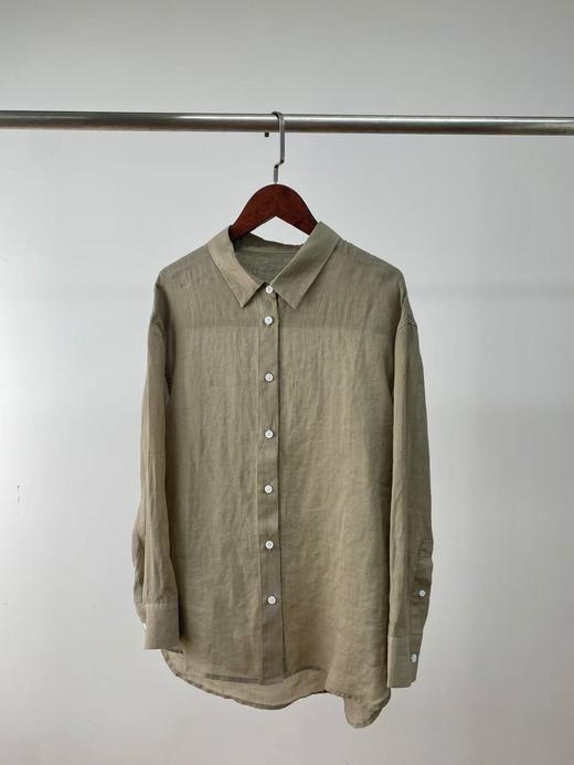 小禾三色衬衫！2025夏季防晒衬衫女设计感小众宽松薄款衬衣法式上衣！ 商品图7