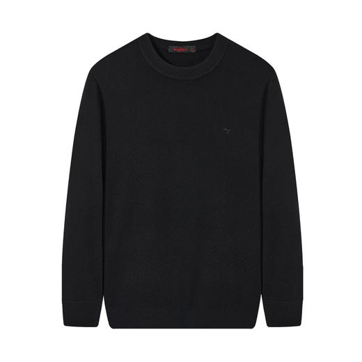 【含羊毛/可机洗/抗静电】柒牌男装毛衫2025秋冬新款圆领针织衫129Y70570 商品图4