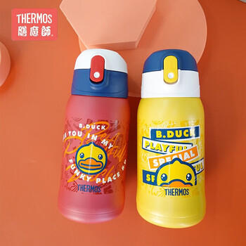 膳魔师（THERMOS）保温杯316L不锈钢成人学生儿童开学季水杯小黄鸭联名 550ml 商品图2