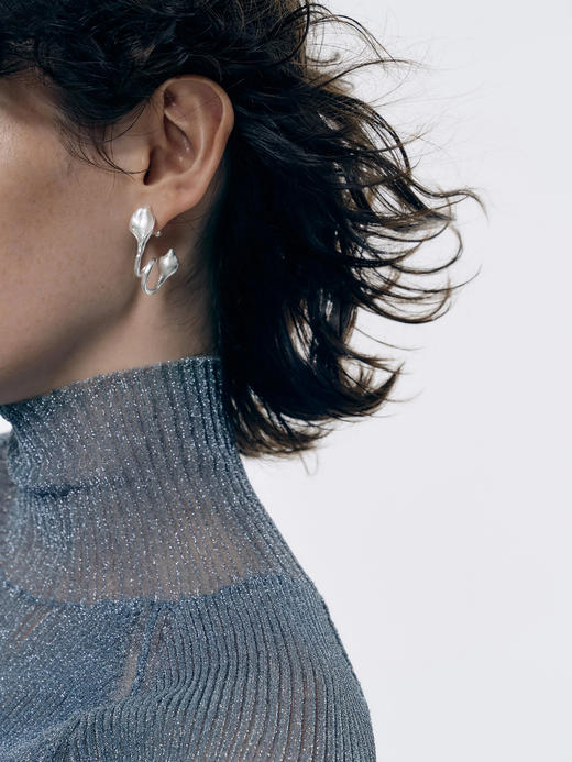 LS｜Palmleaf Earrings 手心叶耳环 [ 金 / 银 ]【Botanicalia 】 商品图1