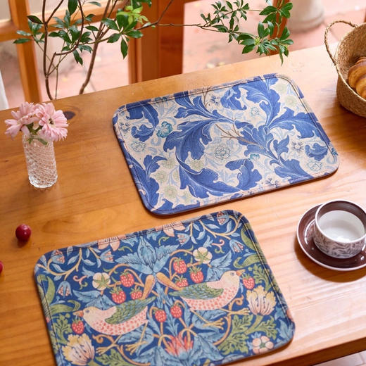 Morrisart草莓小偷仿亚麻吸水垫|颜值绝美，随意拍都上镜！ 商品图3