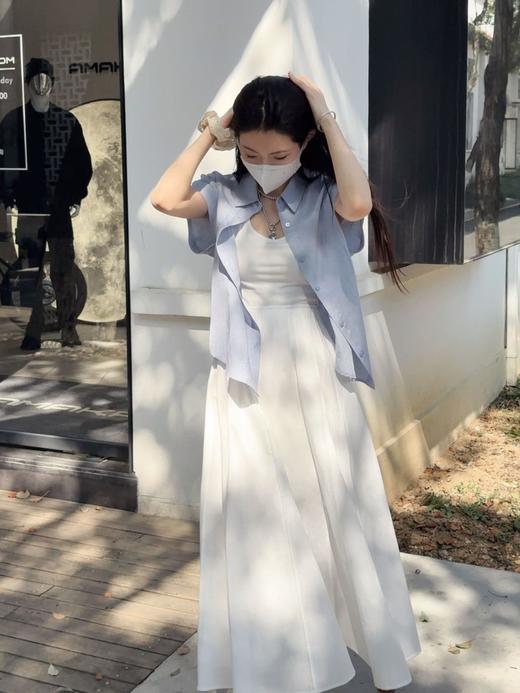 【品牌直发】超高品质❗️莱赛尔天丝亚麻短袖衬衫』法国雨露麻➕莱赛尔天丝穿搭自由度超高，防晒又贼拉出片！！ 商品图1