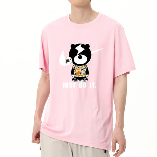 【冰氧棉】【DSK】大依优型大码短袖T恤潮牌设计感字母印花圆领加肥加大百搭体恤男士胖子上衣 商品图5