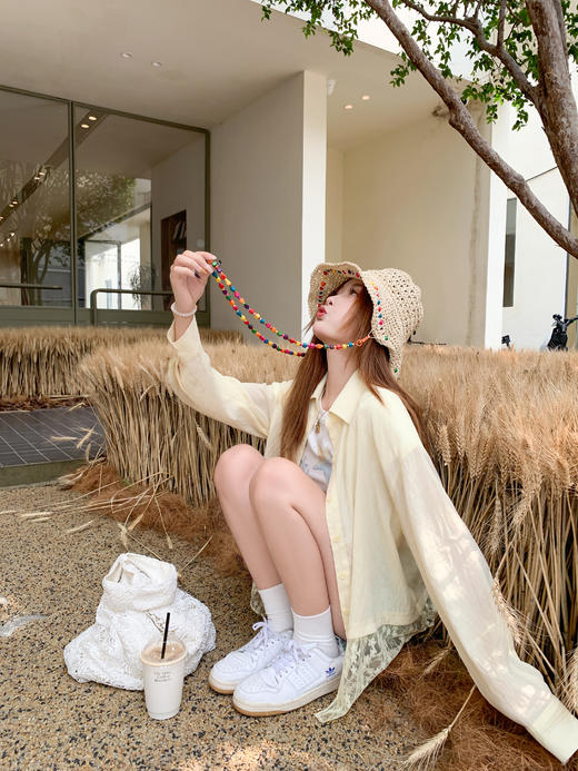 <曾小咸推荐>现货秒杀！卖完不补 ！微信打折价！蕾丝镂空拼接衬衫 日常159.99 立减70 秒杀89.99！ 商品图7