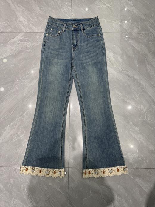 【门店同款】ENJOY夏季珠片花边微喇裤 162450848 商品图0