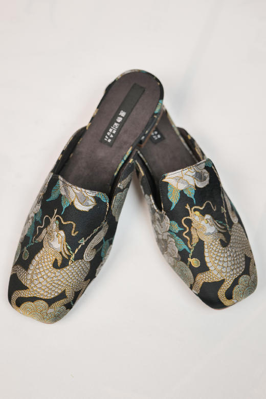 漫物记宋锦平头平底布鞋 商品图0