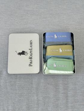 一盒三条！毒家！拉夫劳伦小马无痕桑蚕丝抑菌冰感高弹力男士平角内裤