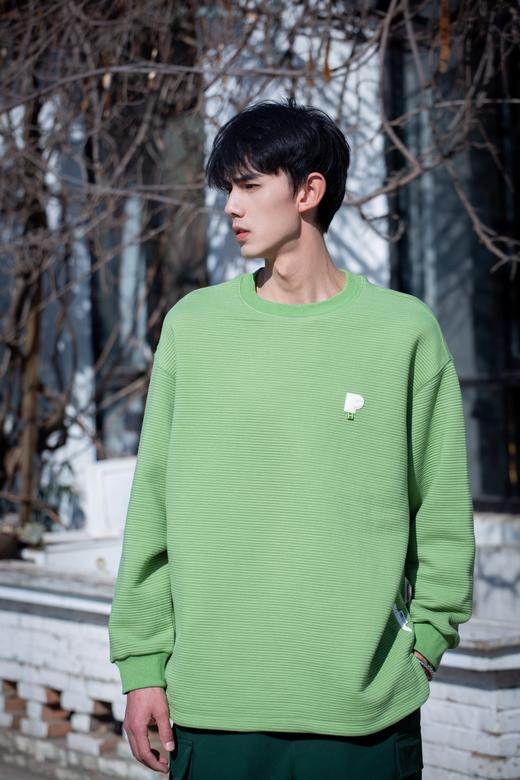 W412564212舒适肌理圆领卫衣 商品图0