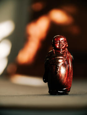 【孤品】五福临门-紫檀弥勒【器悟雅玩】