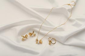 ZQ070256&ZQ700028大牌御木本同款蝴蝶结三件套