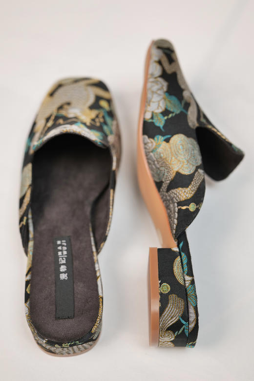 漫物记宋锦平头平底布鞋 商品图4