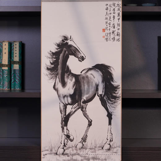 徐悲鸿《立马图》炫彩钞艺画 荣宝燕泰出品 荧光防伪​ 商品图4