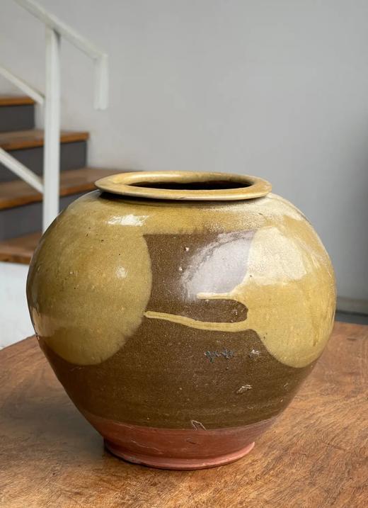 泼彩褐釉万年罐，顺丰包邮 商品图0