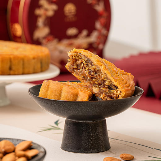 半岛金谷吴川月饼（经典五仁金腿月饼）500g/1盒（金谷） 商品图3