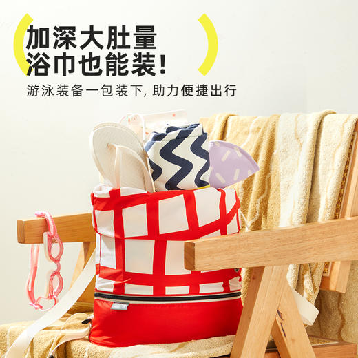 hugz儿童游泳包干湿分离收纳包男女童沙滩大容量收纳袋便携双肩包 商品图1