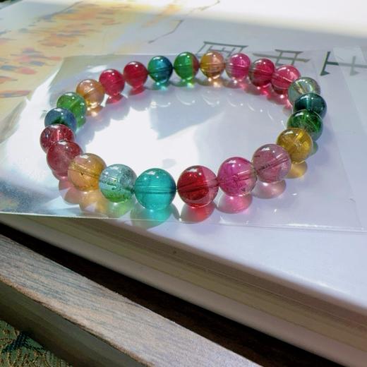 8mm单圈彩虹碧玺手串 商品图4