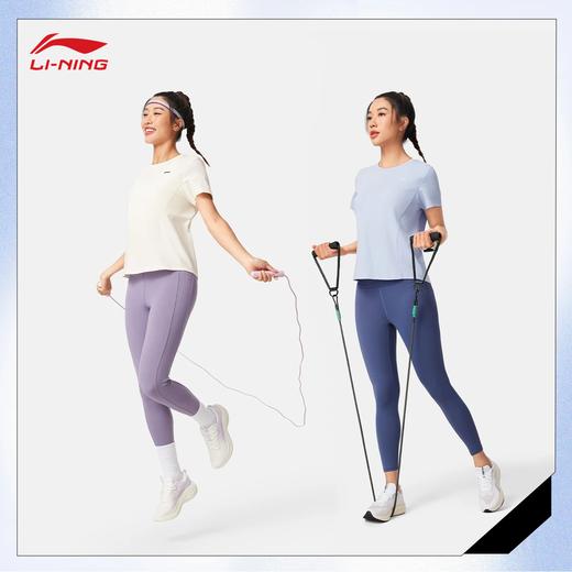 李宁女子冰感舒适吸湿排汗短袖T恤ATSV410 商品图2