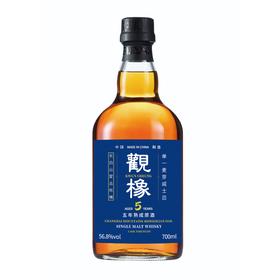 觀橡 长白山蒙古栎桶 五年原酒 单一麦芽威士忌