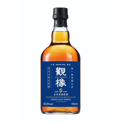 觀橡 长白山蒙古栎桶 五年原酒 单一麦芽威士忌 商品图0