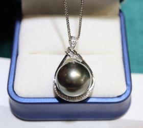 13.9mm大溪地吊坠