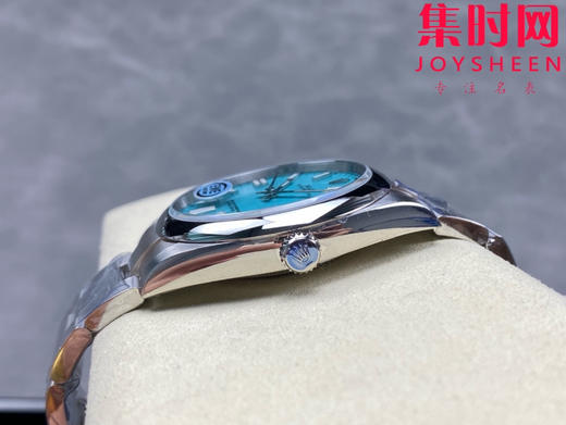 劳力士EWE蚝式恒动型41mm系列 3230机 蒂芙尼蓝 板带 男士腕表 商品图6