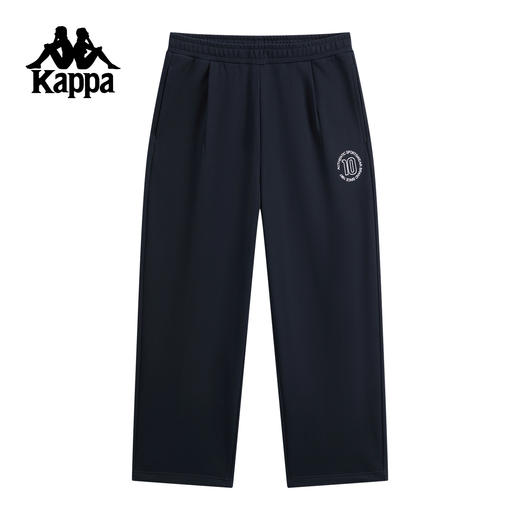 Kappa卡帕背靠背运动长裤男新款秋季休闲刺绣直筒裤针织裤子男士K0F52AK03 商品图1