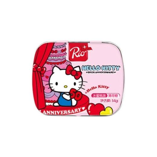 Rio（水蜜桃味）薄荷糖 凯蒂猫翻盖盒14g 商品图0