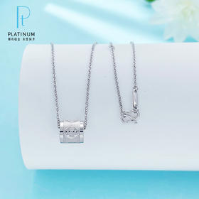 【限时8.8折】【线上铂金馆】PT950 【国际铂金协会 精品】铂金镂空调节铜钱纹小蛮腰套链(ACPTTL00016)预售产品下单后不退款不退货不换货不补差价)