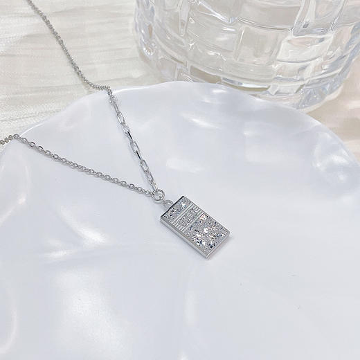 【限时8.8折】【线上铂金馆】PT950 铂金实心调节碎碎冰暴富小金砖套链(PTTL00104)预售产品下单后不退款不退货不换货不补差价) 商品图2