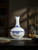 新品 |  富玉景德镇陶瓷花瓶中式青花玲珑客厅插花高档家居摆件花漫天球瓶 商品缩略图1
