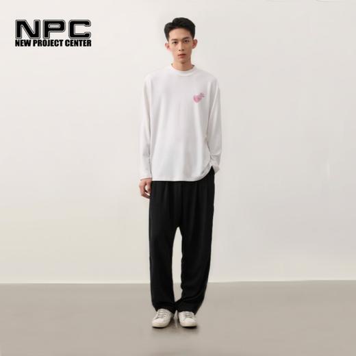 NPC潮牌CC系列爱心印花重磅宽松休闲长袖新款男CC4BTL10 商品图2