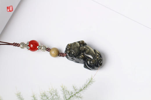 金曜石招财貔貅手机挂饰 商品图1