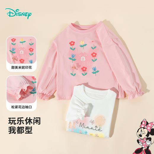 迪士尼春秋女童长袖T恤ZD3ES024* 商品图5