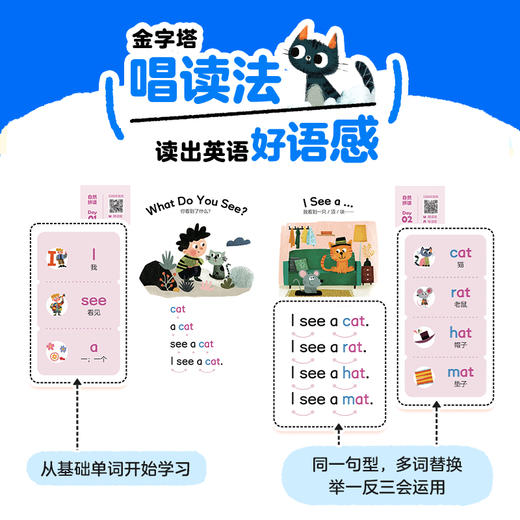 学而思图书 英语启蒙每日一读 小学衔接金字塔唱读法读出好语感 商品图1