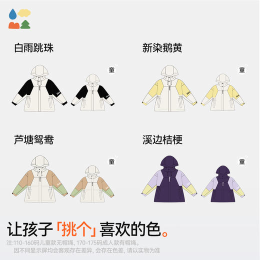 【收腰风衣】森林棠25秋款“不惧造”亲子款女拼色连帽耐磨防风衣外套40832403 商品图4