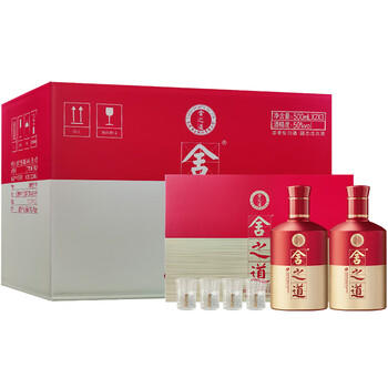 舍得 舍之道 浓香型白酒 50度 500ml*2瓶*3盒礼盒整箱 送礼礼物 商品图4