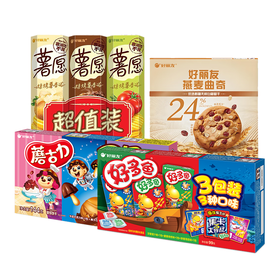 薯愿好多鱼蘑古力燕麦曲奇组合701g