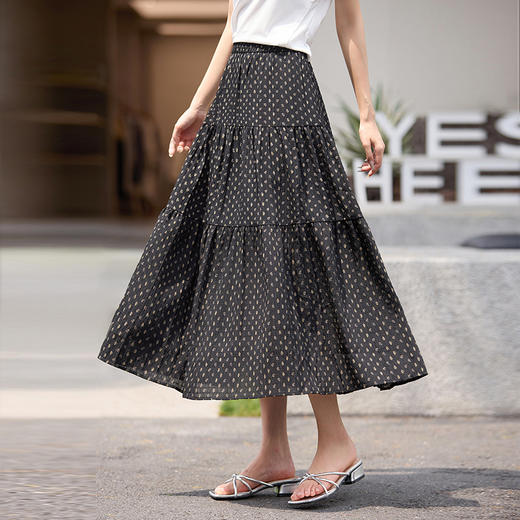 【周四狂欢价】熙世界度假风织带圆领t恤女短袖夏季新款气质百搭正肩肌理感上衣 商品图4