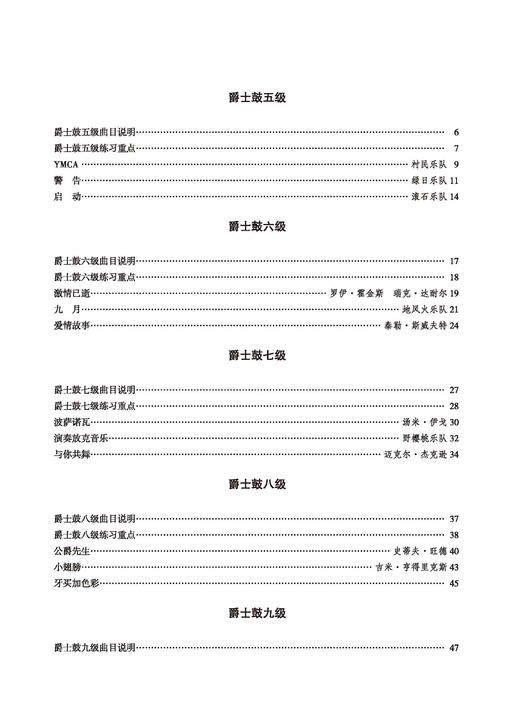 流行音乐考级曲集 爵士鼓 上海音乐家协会编 商品图2
