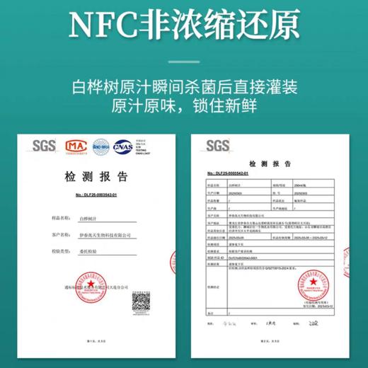 白桦小镇100%白桦树汁290ml 商品图5