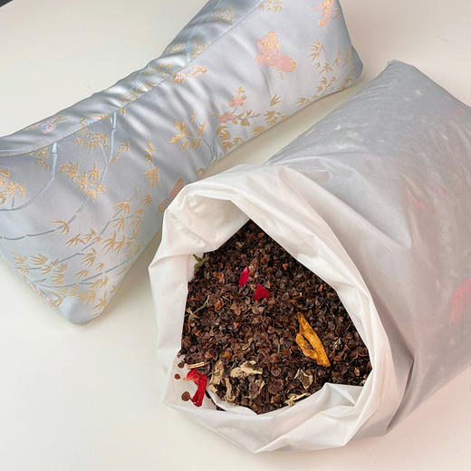 花草养身枕（三角枕+小方枕），中草植物古方做枕，丝滑绸缎面料，躺15min=按摩2小时【G】 商品图4