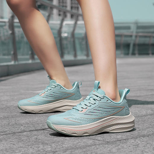 WFK幻影熊趣跑者缓震中底男女款休闲运动跑鞋H1827 商品图0