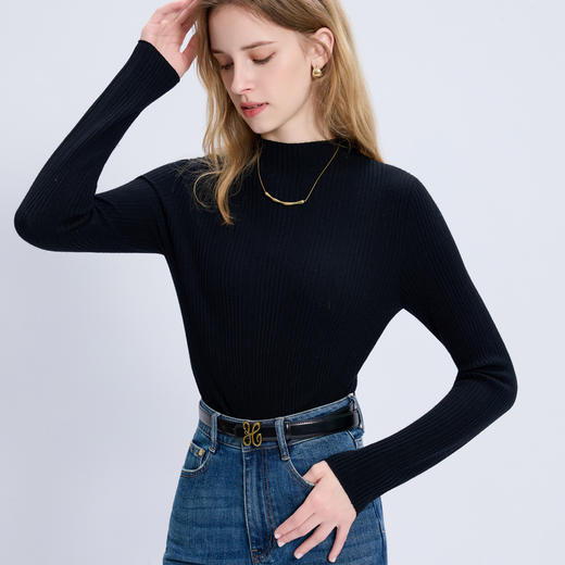 三彩2025新款高级感皮腰带复古花型金属扣窄版皮带二层牛皮简约女 商品图2