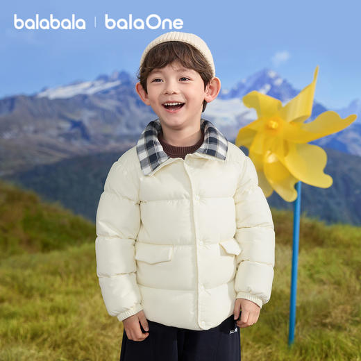 巴拉巴拉balaOne童装儿童羽绒服冬装男童宝宝拼接外套三防2025潮 商品图4