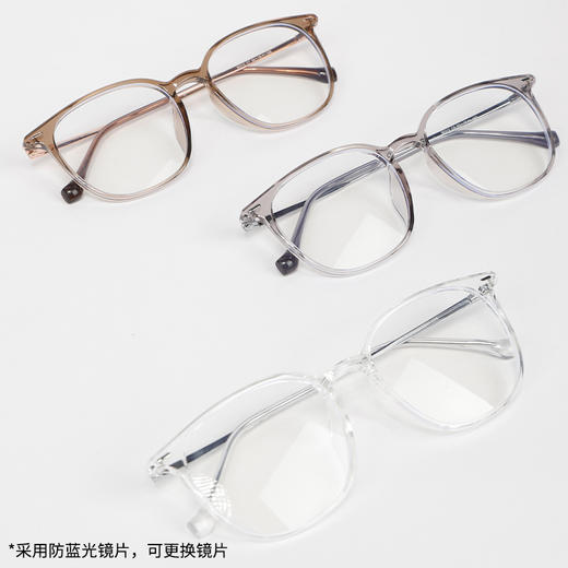 青少年透明镜框平光镜可配镜片纪念日百货门店同款163943265 商品图1