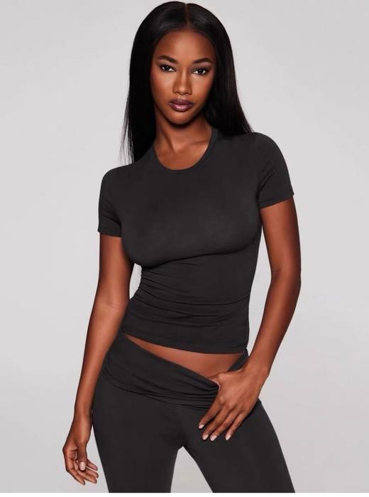 国内代工货！25款skims cotton Jersey系列女士针织修身T恤～ 商品图4